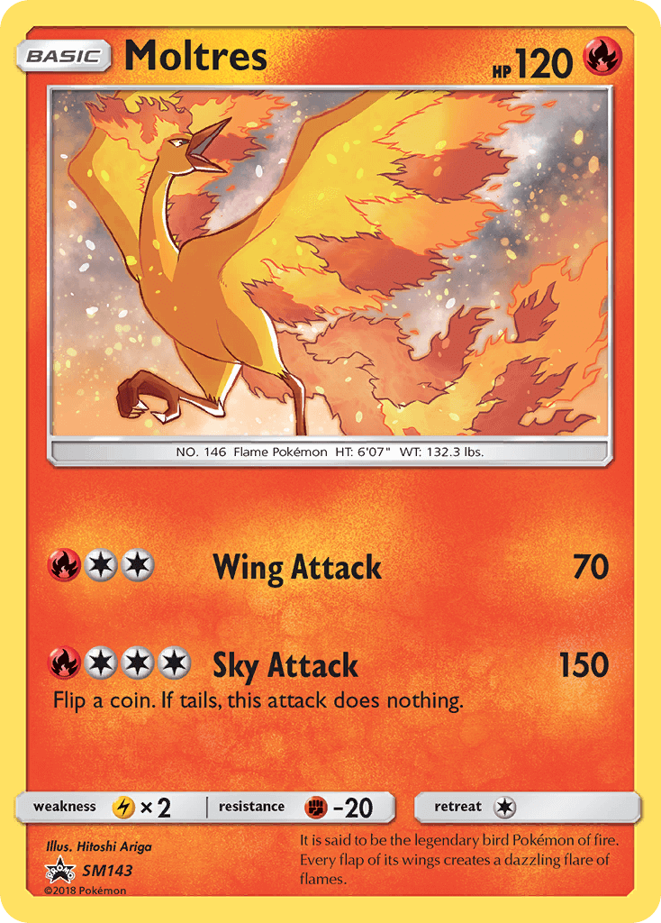 Moltres SM143 — Sun & Moon Promos (Italian Pokémon TCG card)
