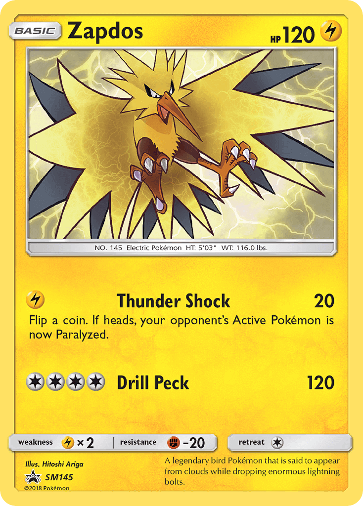 Zapdos SM145 — Sun & Moon Promos (Italian Pokémon TCG card)