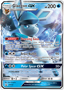 Glaceon GX SM147 — Sun & Moon Promos (Italian Pokémon TCG card)