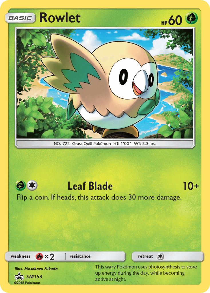 Rowlet SM153 — Sun & Moon Promos (Italian Pokémon TCG card)