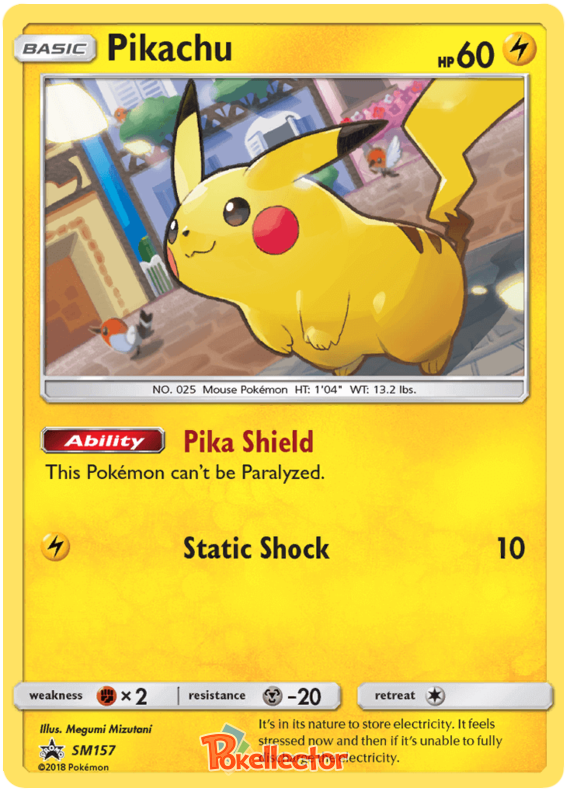 Pikachu SM157 — Sun & Moon Promos (Italian Pokémon TCG card)