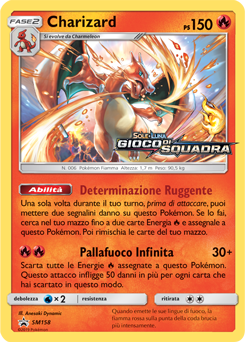 Charizard SM158 — Sun & Moon Promos (Italian Pokémon TCG card)