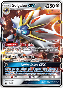 Solgaleo GX SM16 — Sun & Moon Promos (Italian Pokémon TCG card)