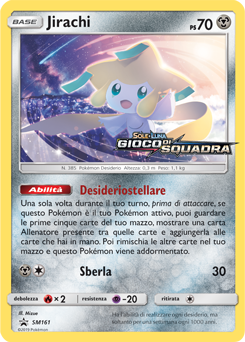 Jirachi SM161 — Sun & Moon Promos (Italian Pokémon TCG card)