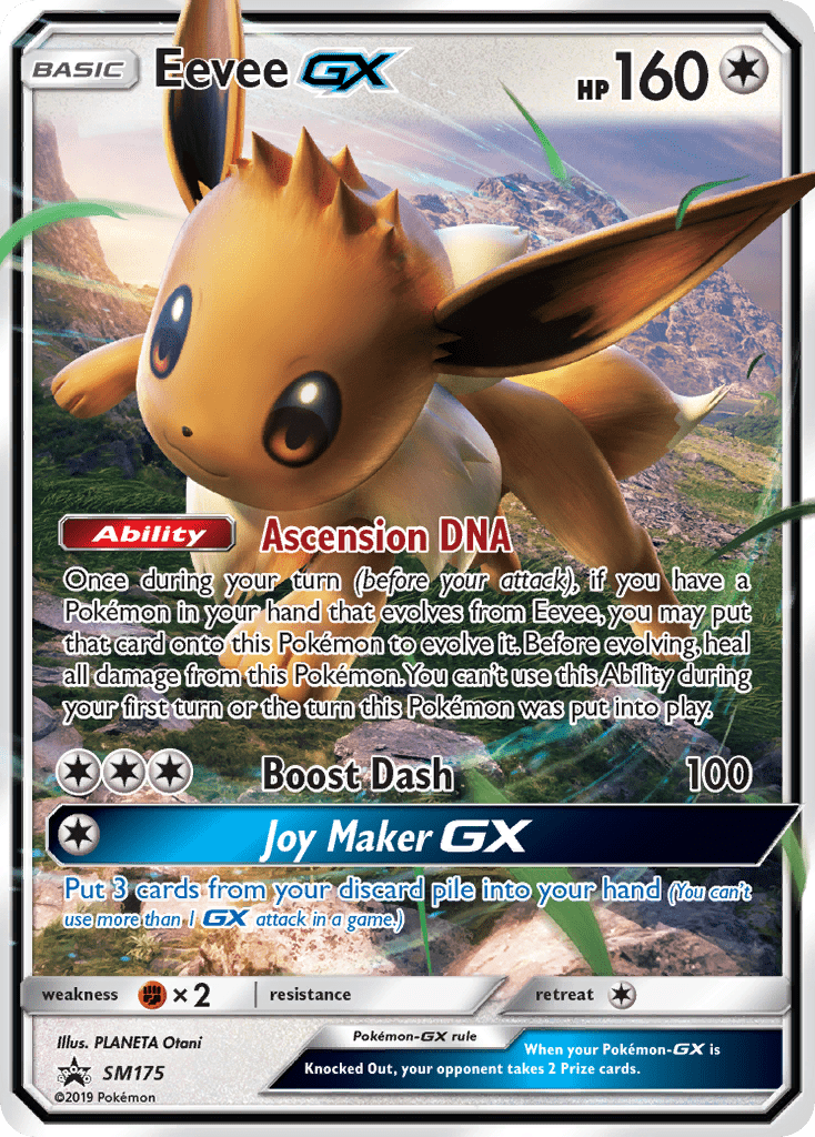 Eevee GX SM174 — Sun & Moon Promos (Italian Pokémon TCG card)
