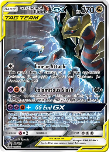 Garchomp e Giratina GX SM193 — Sun & Moon Promos (Italian Pokémon TCG card)