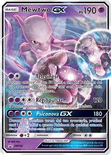 Mewtwo GX SM196 — Sun & Moon Promos (Italian Pokémon TCG card)