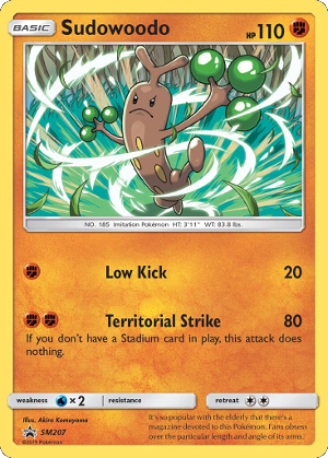 Sudowoodo SM207 — Sun & Moon Promos (Italian Pokémon TCG card)