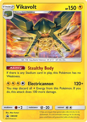 Vikavolt SM208 — Sun & Moon Promos (Italian Pokémon TCG card)