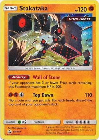 Stakataka SM209 — Sun & Moon Promos (Italian Pokémon TCG card)