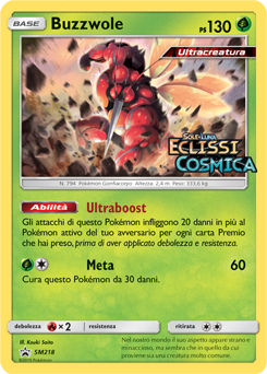 Buzzwole SM218 — Sun & Moon Promos (Italian Pokémon TCG card)