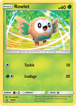 Rowlet SM22 — Sun & Moon Promos (Italian Pokémon TCG card)