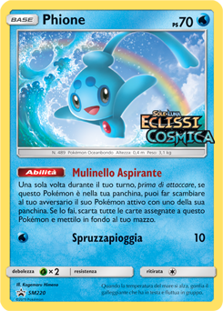 Phione SM220 — Sun & Moon Promos (Italian Pokémon TCG card)