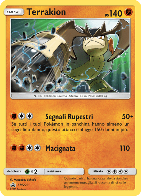 Terrakion SM223 — Sun & Moon Promos (Italian Pokémon TCG card)