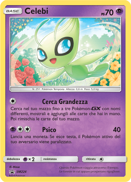 Celebi SM224 — Sun & Moon Promos (Italian Pokémon TCG card)