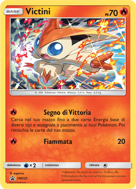 Victini SM225 — Sun & Moon Promos (Italian Pokémon TCG card)