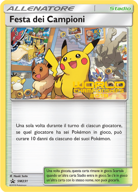 Festa dei Campioni SM231 — Sun & Moon Promos (Italian Pokémon TCG card)
