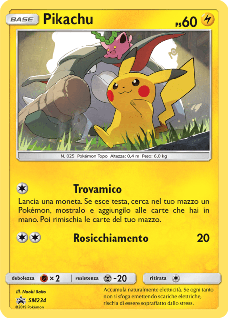 Pikachu SM234 — Sun & Moon Promos (Italian Pokémon TCG card)