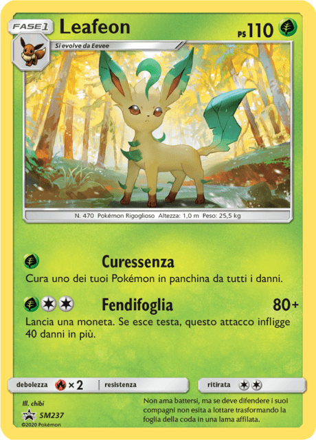 Leafeon SM237 — Sun & Moon Promos (Italian Pokémon TCG card)
