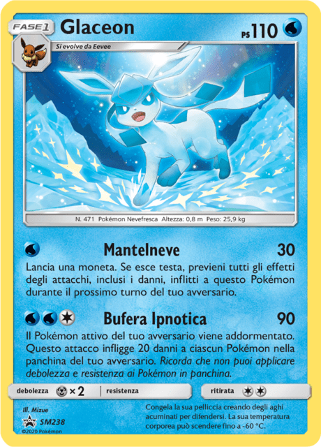 Glaceon SM238 — Sun & Moon Promos (Italian Pokémon TCG card)
