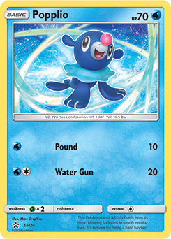 Popplio SM24 — Sun & Moon Promos (Italian Pokémon TCG card)