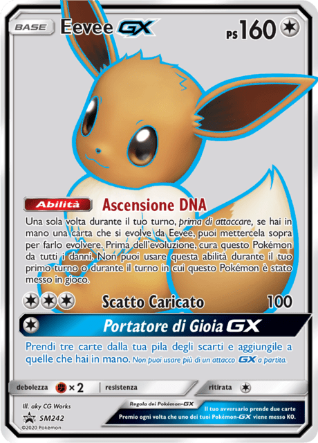 Eevee GX SM242 — Sun & Moon Promos (Italian Pokémon TCG card)
