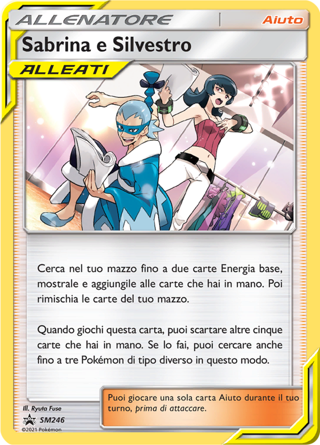 Sabrina & Brycen SM246 — Sun & Moon Promos (Italian Pokémon TCG card)