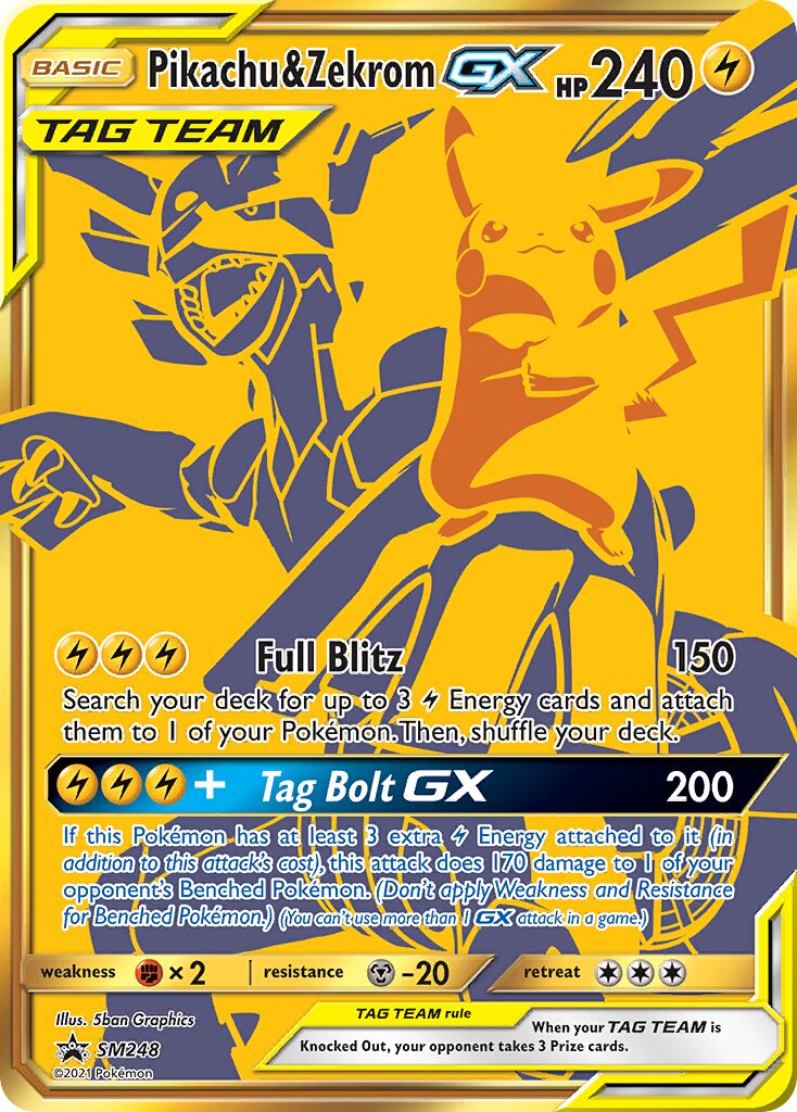 Pikachu & Zekrom-GX SM248 — Sun & Moon Promos (Italian Pokémon TCG card)