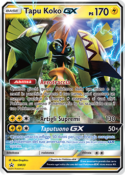 Tapu Koko GX SM33 — Sun & Moon Promos (Italian Pokémon TCG card)