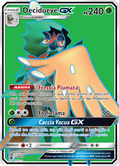 Decidueye GX SM37 — Sun & Moon Promos (Italian Pokémon TCG card)