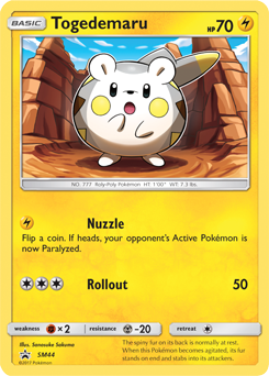 Togedemaru SM44 — Sun & Moon Promos (Italian Pokémon TCG card)