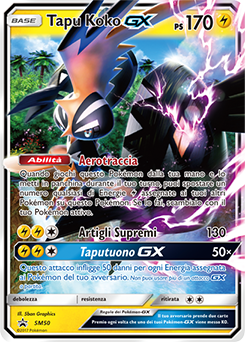 Tapu Koko GX SM50 — Sun & Moon Promos (Italian Pokémon TCG card)