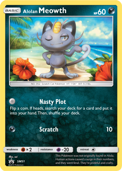 Meowth di Alola SM51 — Sun & Moon Promos (Italian Pokémon TCG card)