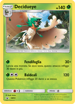 Decidueye SM55 — Sun & Moon Promos (Italian Pokémon TCG card)