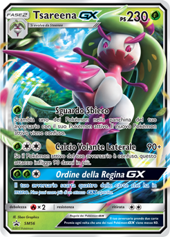 Tsareena GX SM56 — Sun & Moon Promos (Italian Pokémon TCG card)