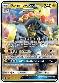 Kommo-o GX SM71 — Sun & Moon Promos (Italian Pokémon TCG card)