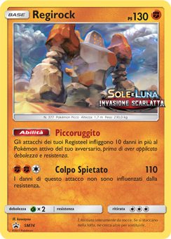 Regirock SM74 — Sun & Moon Promos (Italian Pokémon TCG card)