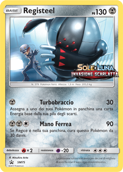 Registeel SM75 — Sun & Moon Promos (Italian Pokémon TCG card)