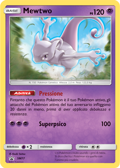 Mewtwo SM77 — Sun & Moon Promos (Italian Pokémon TCG card)