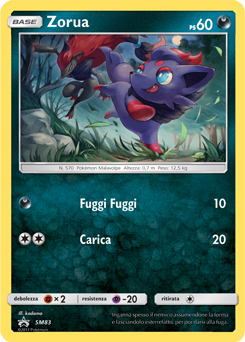 Zorua SM83 — Sun & Moon Promos (Italian Pokémon TCG card)