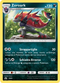 Zoroark SM89 — Sun & Moon Promos (Italian Pokémon TCG card)