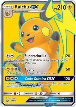 Raichu GX SM90 — Sun & Moon Promos (Italian Pokémon TCG card)
