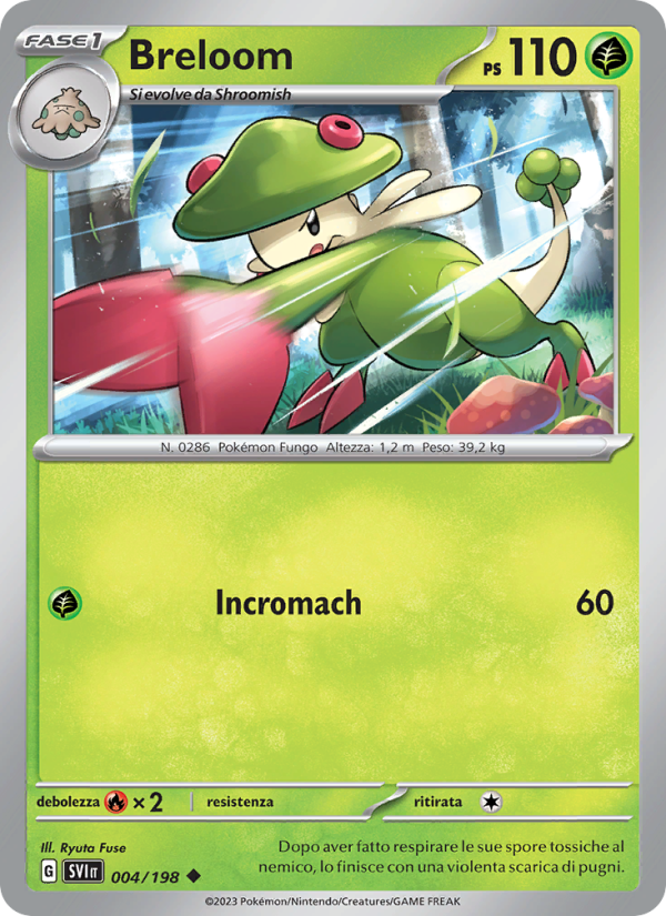 Breloom 004/258 — Scarlet & Violet (Italian Pokémon TCG card)