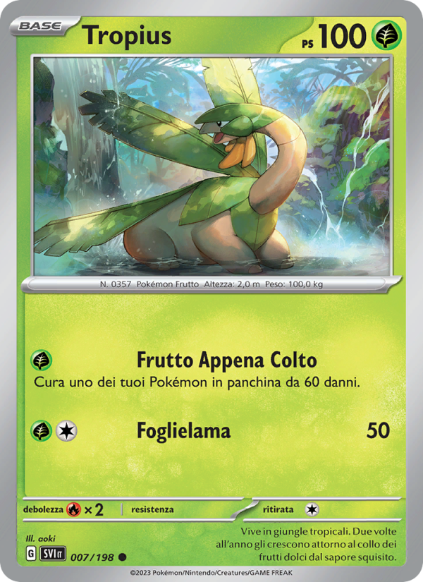 Tropius 007/258 — Scarlet & Violet (Italian Pokémon TCG card)