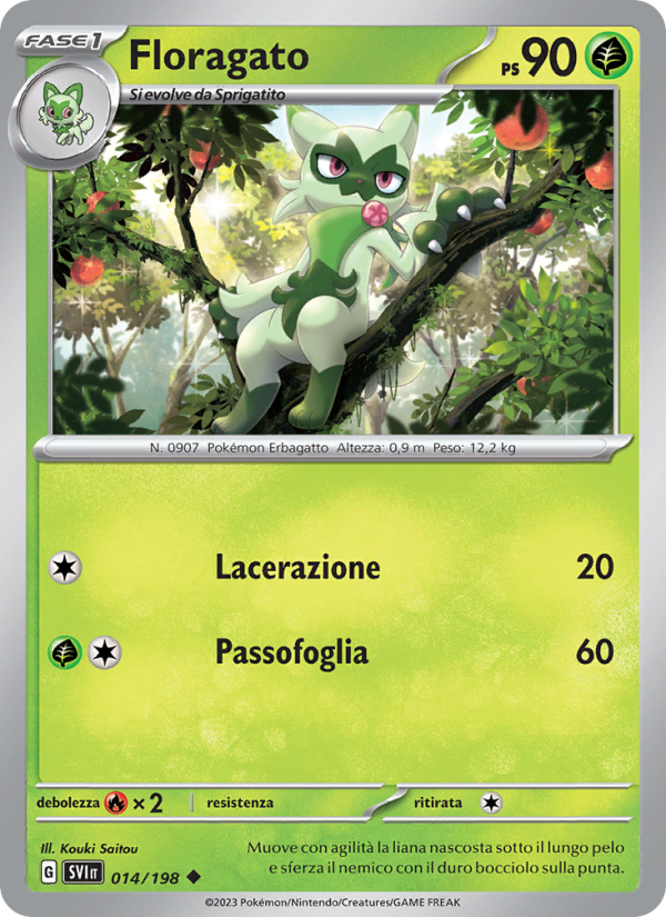 Floragato 014/258 — Scarlet & Violet (Italian Pokémon TCG card)