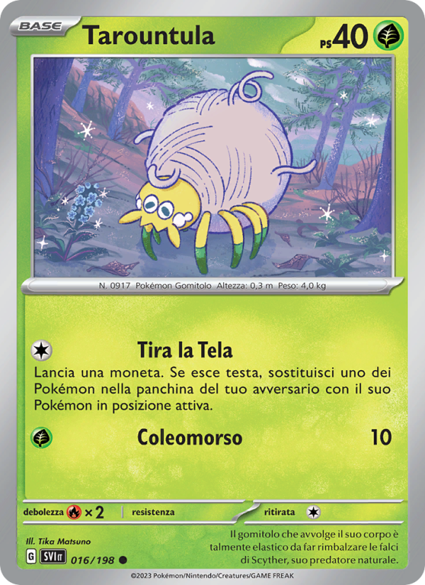 Tarountula 016/258 — Scarlet & Violet (Italian Pokémon TCG card)