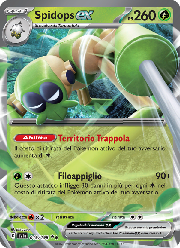 Spidops-ex 019/258 — Scarlet & Violet (Italian Pokémon TCG card)