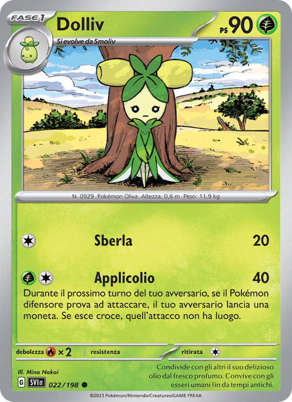 Dolliv 022/258 — Scarlet & Violet (Italian Pokémon TCG card)