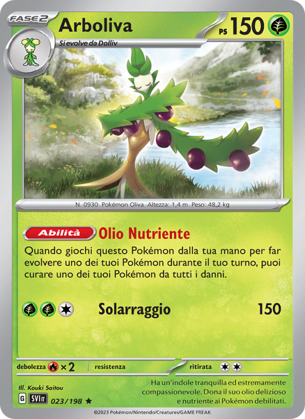 Arboliva 023/258 — Scarlet & Violet (Italian Pokémon TCG card)