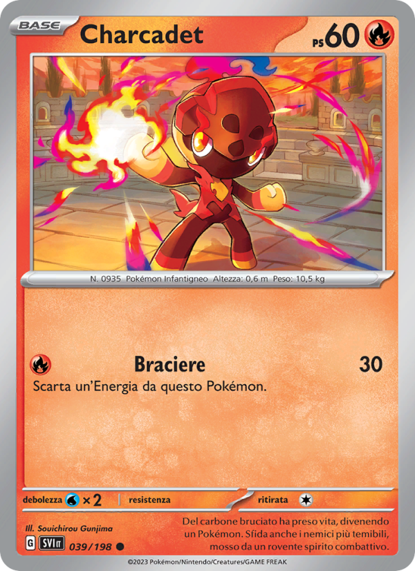 Charcadet 039/258 — Scarlet & Violet (Italian Pokémon TCG card)